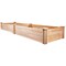Natural Cedar Wood Raised Garden Bed 2x8 ft Tool-Free Assembly